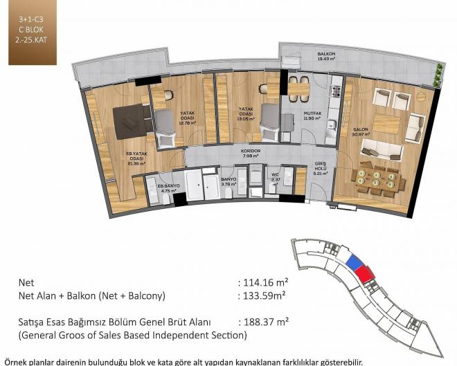 Квартира 5+1 в Стамбуле