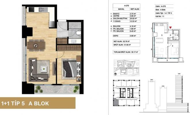 Квартира 4+1 с видом на море в Стамбуле