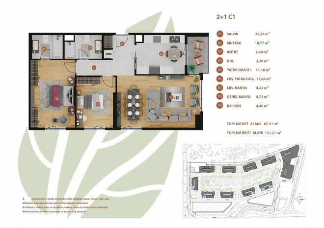 Квартира 2+1 в Стамбуле