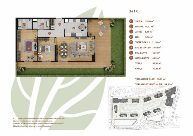 Квартира 3+1 в Стамбуле