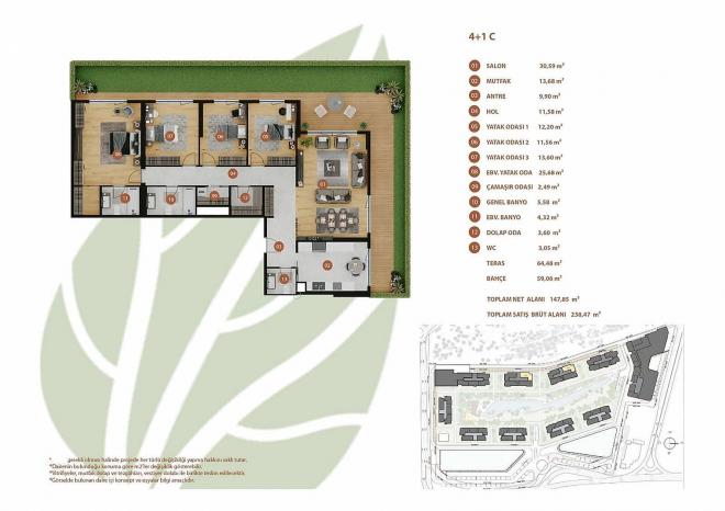 Квартира 3+1 в Стамбуле
