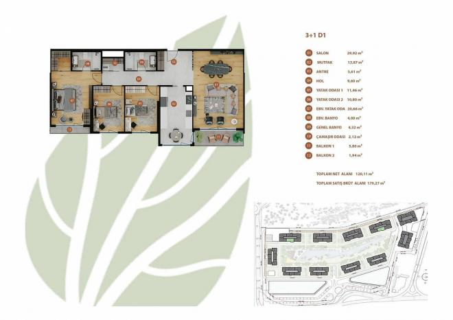 Квартира 3+1 в Стамбуле