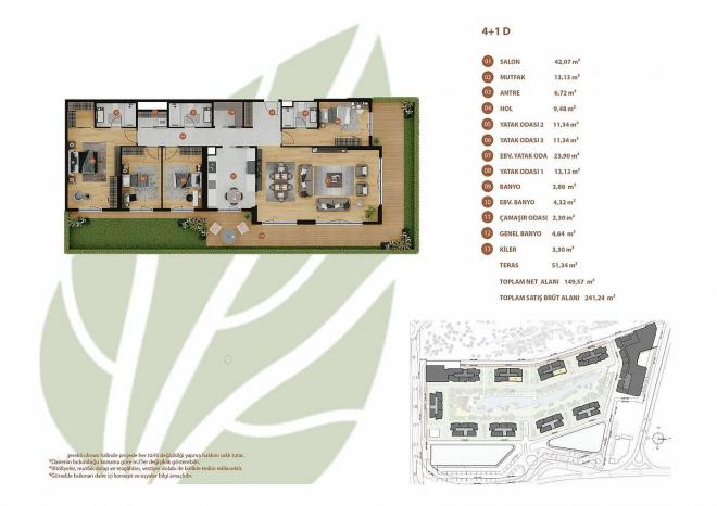 Квартира 4+1 в Стамбуле