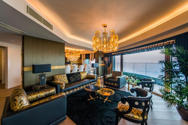 Квартира 2+1 с видом на море в Стамбуле