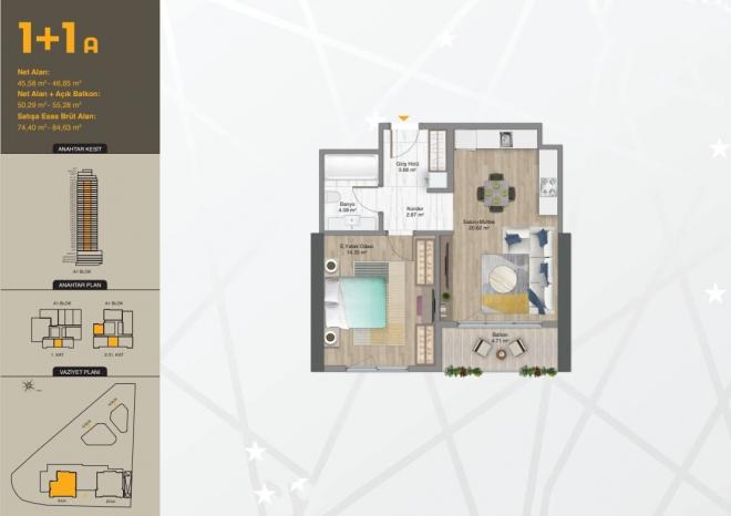 Дюплекс 4+1 с видом на море в Стамбуле