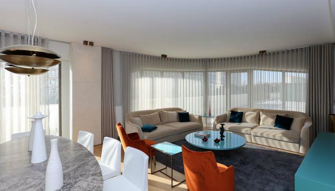 Квартира 2+1 с видом на море в Стамбуле