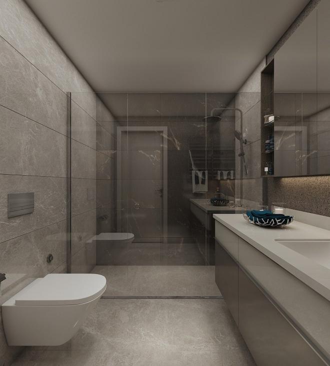 Квартира 2+1 с видом на море в Стамбуле