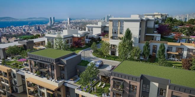 Квартира 2+1 с видом на море в Стамбуле