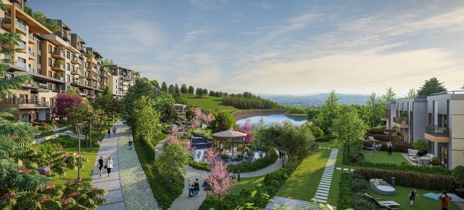 Квартира 2+1 с видом на море в Стамбуле