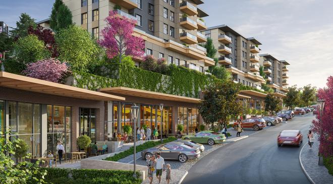 Квартира 2+1 с видом на море в Стамбуле