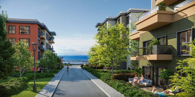 Квартира 3+1 с видом на море в Стамбуле