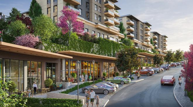 Квартира 3+1 с видом на море в Стамбуле