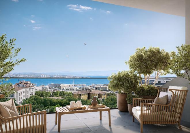 Квартира 2+1 с видом на море в Стамбуле