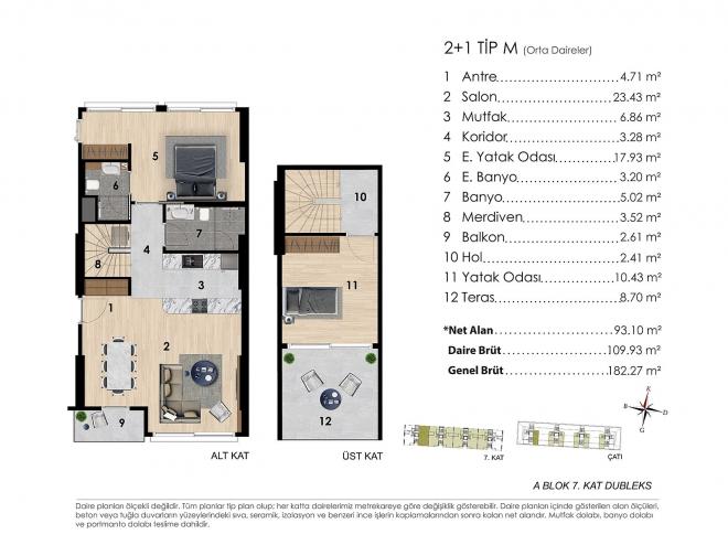 Квартира 2+1 с видом на море в Стамбуле