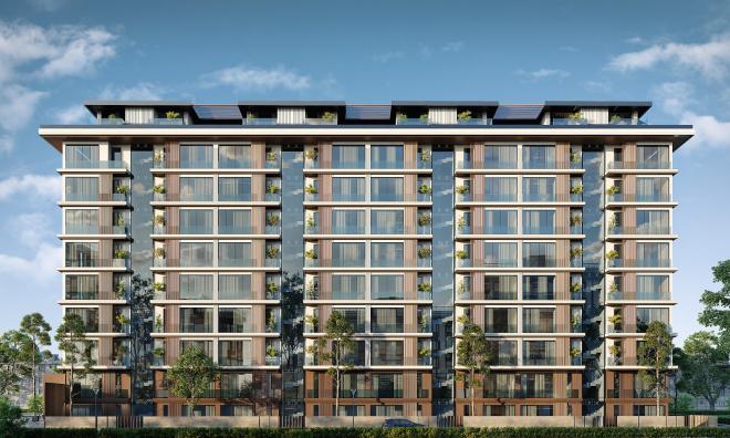 Квартира 2+1 с видом на море в Стамбуле