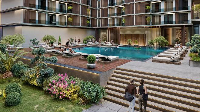 Квартира 2+1 с видом на море в Стамбуле