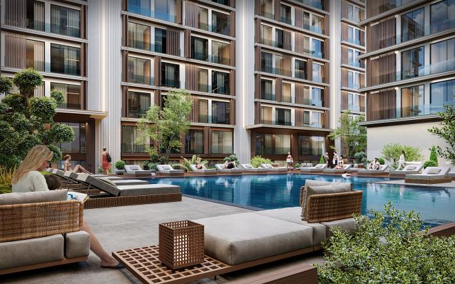 Квартира 2+1 с видом на море в Стамбуле