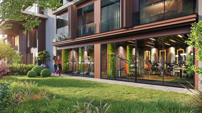 Квартира 2+1 с видом на море в Стамбуле