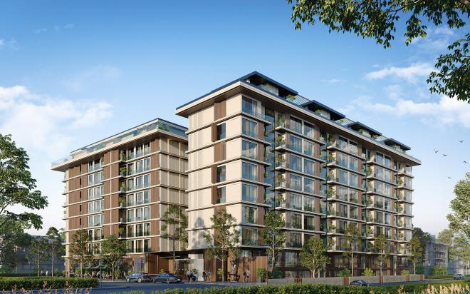 Квартира 2+1 с видом на море в Стамбуле