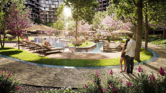 Квартира 1+1 с видом на море в Стамбуле