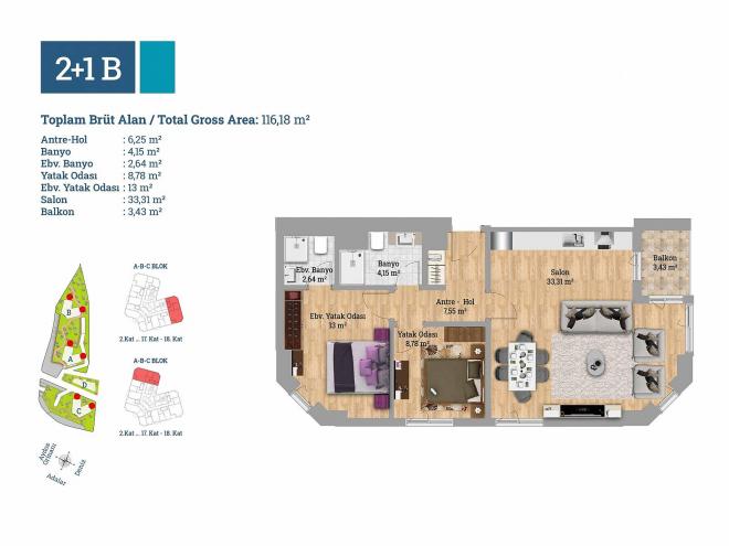 Дюплекс 3+1 с видом на море в Стамбуле