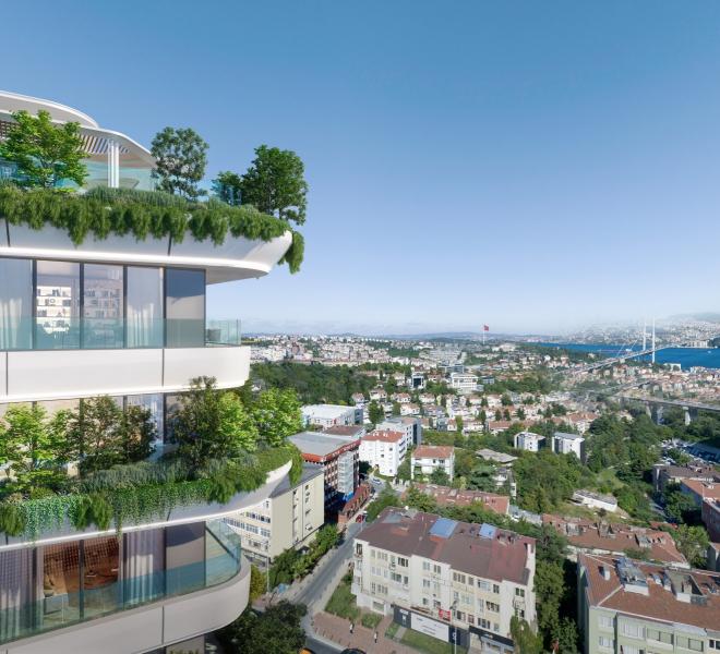 Квартира 3+1 с видом на море в Стамбуле