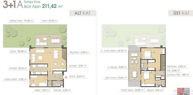 Дюплекс 3+1 в Стамбуле