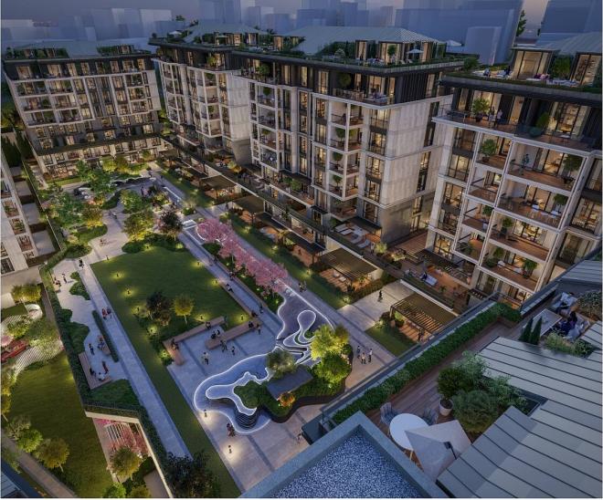 Квартира 3+1 с видом на море в Стамбуле