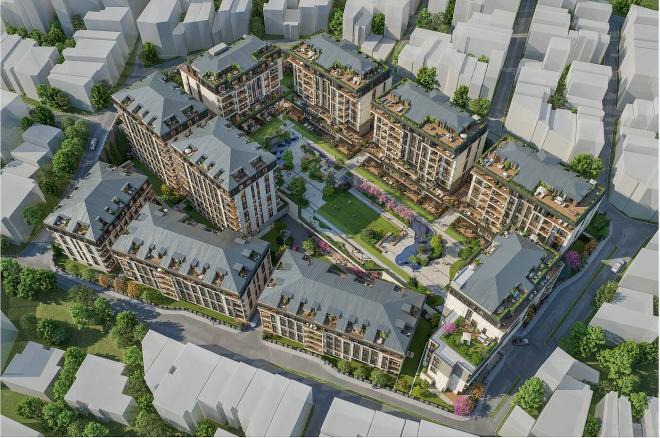 Дюплекс 5+2 с видом на море в Стамбуле