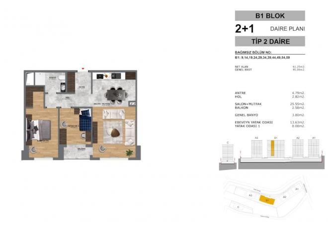 Квартира 1+1 в Стамбуле