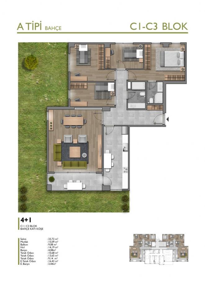 Квартира 4+1 в Стамбуле