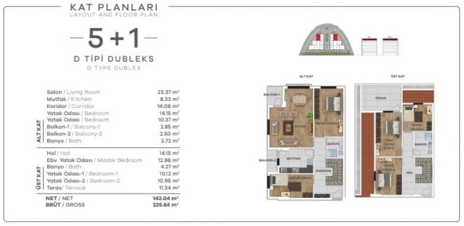 Дюплекс 5+1 в Стамбуле Дюплекс 5+1 в Стамбуле