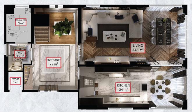 Вилла 5+2 в Стамбуле