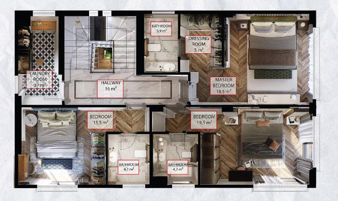 Вилла 5+2 в Стамбуле