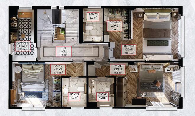 Вилла 5+2 в Стамбуле