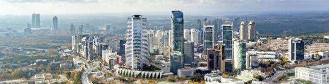 Квартира 1+1 с видом на море в Стамбуле