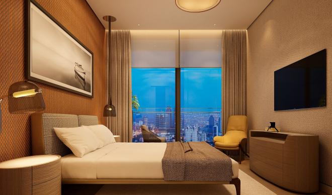 Квартира 1+1 с видом на море в Стамбуле