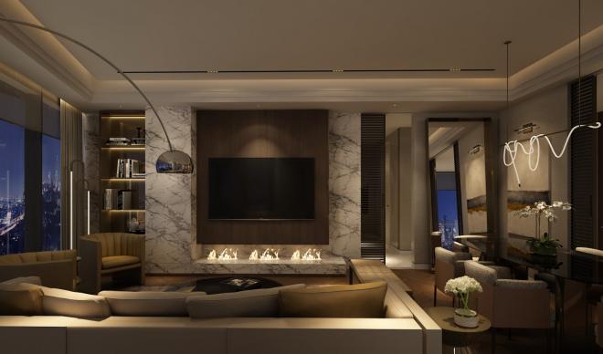 Квартира 2+1 с видом на море в Стамбуле