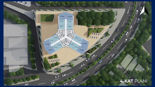 Квартира 2+1 с видом на море в Стамбуле