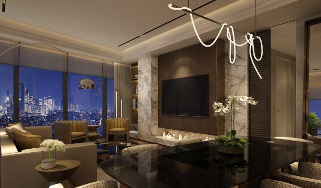 Квартира 3+1 с видом на море в Стамбуле