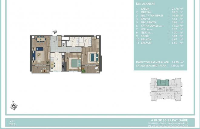 Квартира 4+1 в Стамбуле