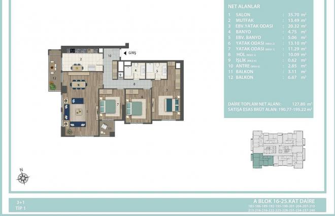 Квартира 4+1 в Стамбуле