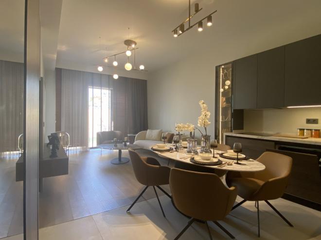 Квартира 1+1 с видом на море в Стамбуле