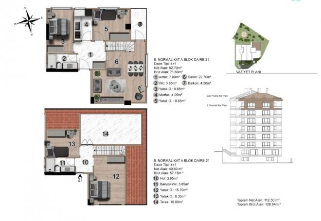 Дюплекс 5+1 в Стамбуле