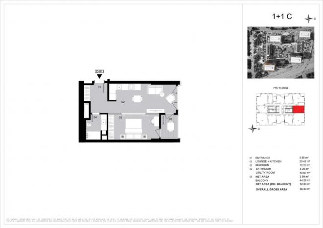 Квартира 1+1 в Стамбуле