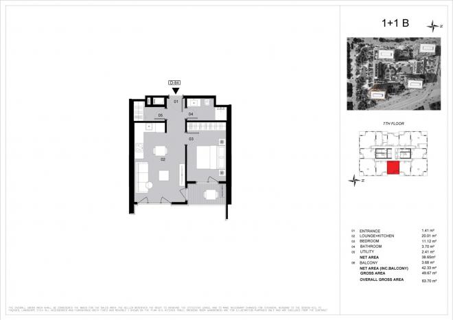 Квартира 1+1 в Стамбуле