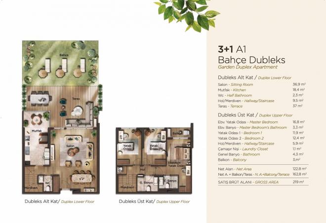 Квартира 3+1 в Стамбуле