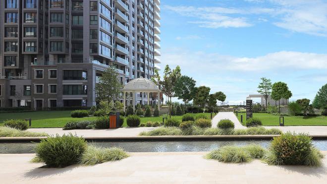 Квартира 4+1 с видом на море в Стамбуле