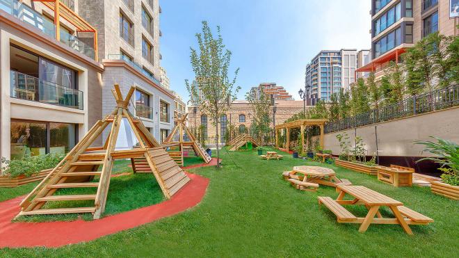 Квартира 5+1 с видом на море в Стамбуле