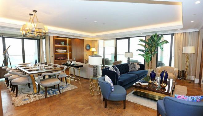 Квартира 5+1 с видом на море в Стамбуле